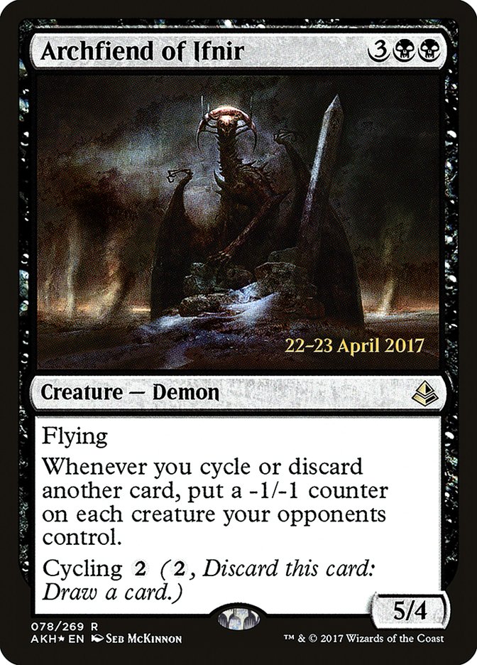 Archfiend of Ifnir – Rare Magic: The Gathering card from Amonkhet Promos (#78s)