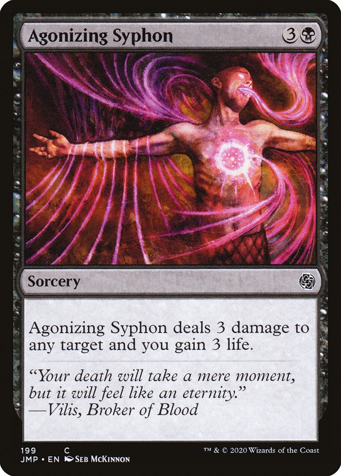Agonizing Syphon – Common Magic: The Gathering card from Jumpstart (#199)