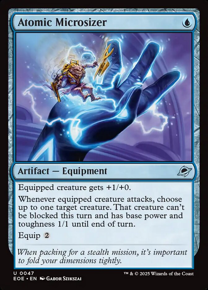 Atomic Microsizer – Uncommon Magic: The Gathering card from Edge of Eternities (#47)