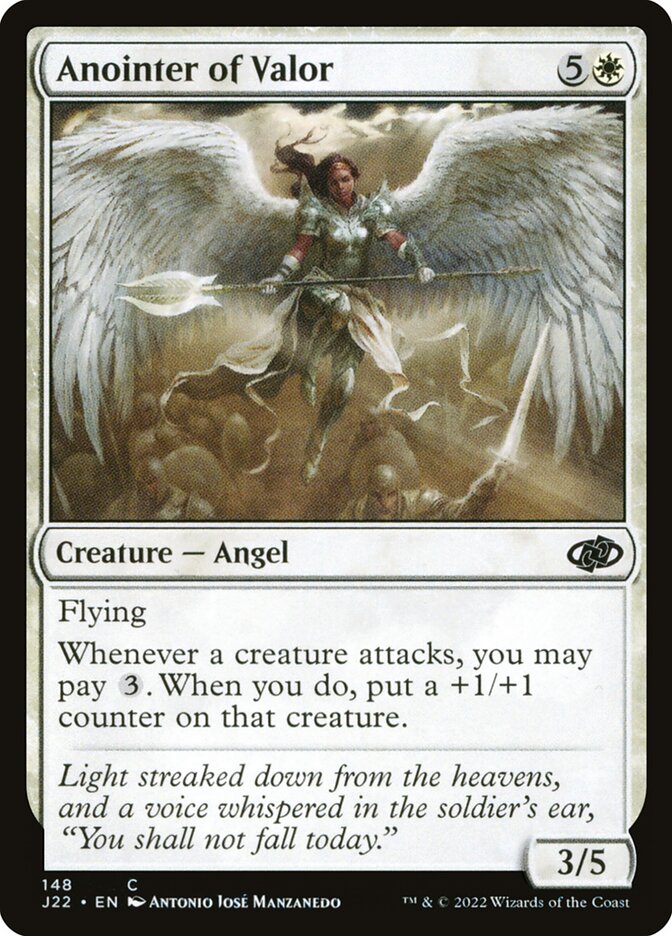 Anointer of Valor – Common Magic: The Gathering card from Jumpstart 2022 (#148)