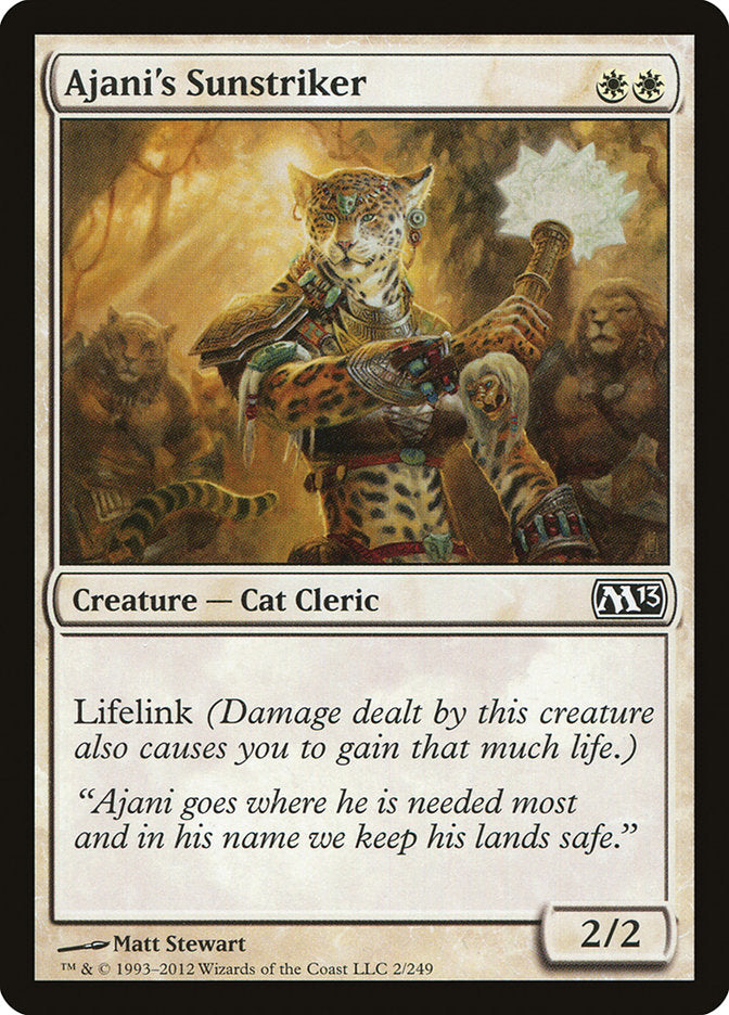 Ajani's Sunstriker – Common Magic: The Gathering card from Magic 2013 (#2)