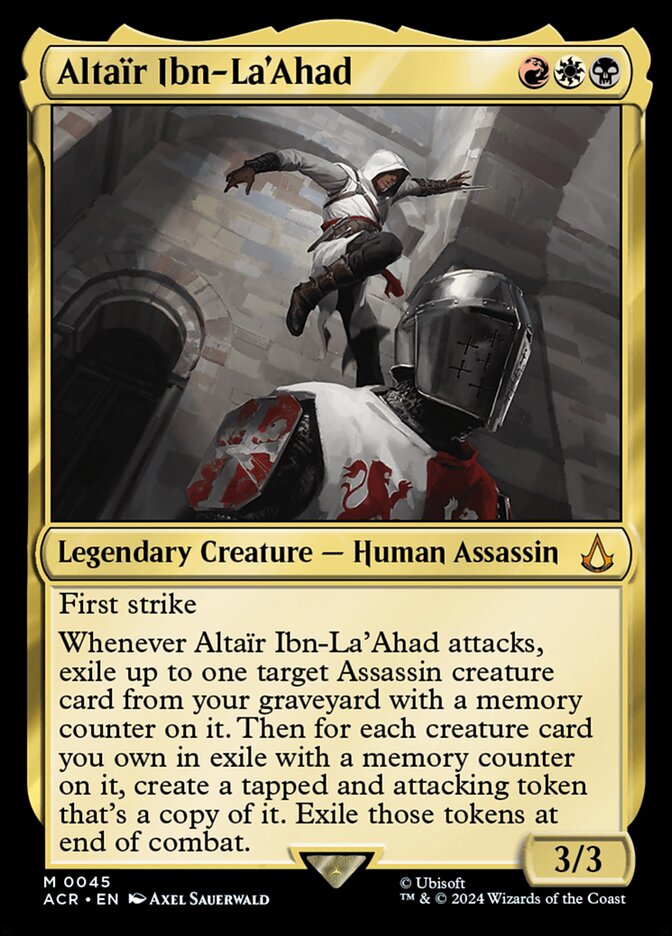 Altaïr Ibn-La'Ahad – Mythic Magic: The Gathering card from Assassin's Creed (#45)