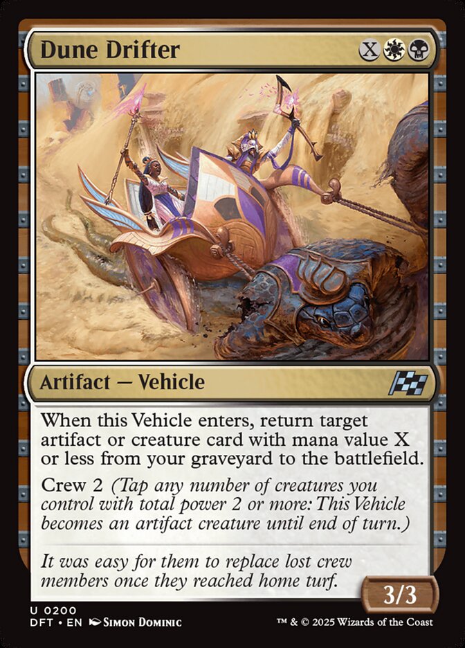 Dune Drifter – Uncommon Magic: The Gathering card from Aetherdrift (#200)