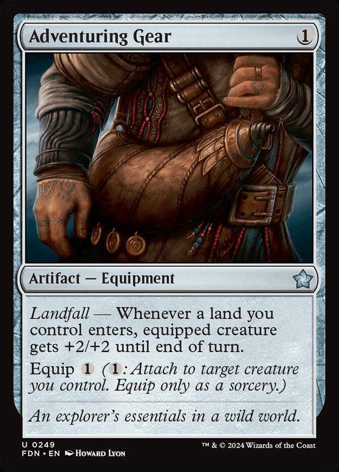 Adventuring Gear – Uncommon Magic: The Gathering card from Foundations (#249)