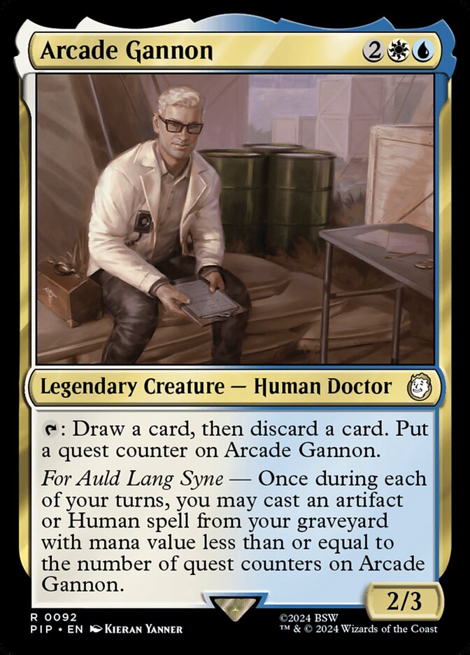 Arcade Gannon – Rare Magic: The Gathering card from Fallout (#92)