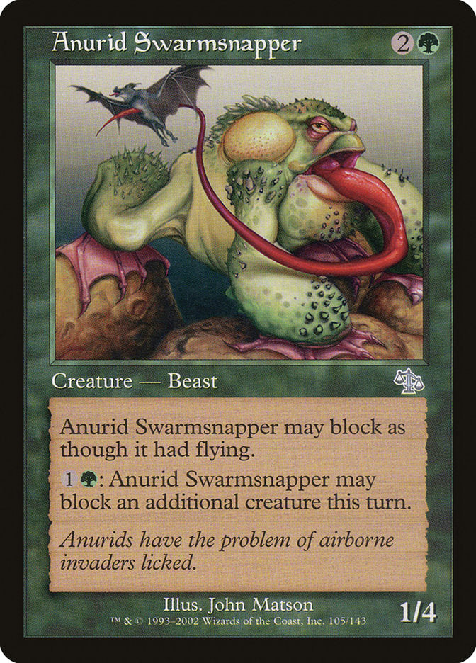 Anurid Swarmsnapper – Uncommon Magic: The Gathering card from Judgment (#105)
