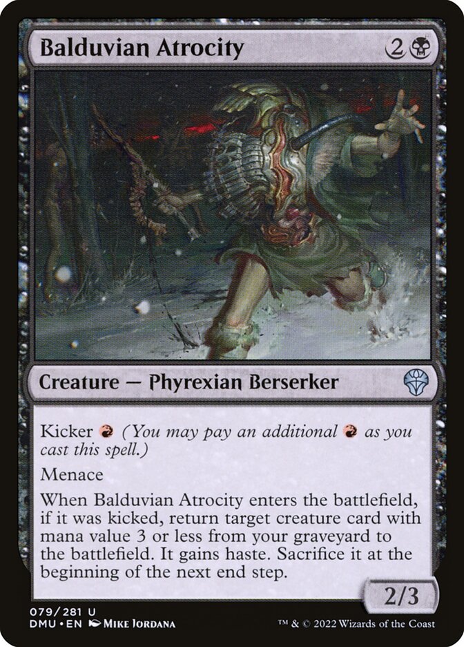 Balduvian Atrocity – Uncommon Magic: The Gathering card from Dominaria United (#79)