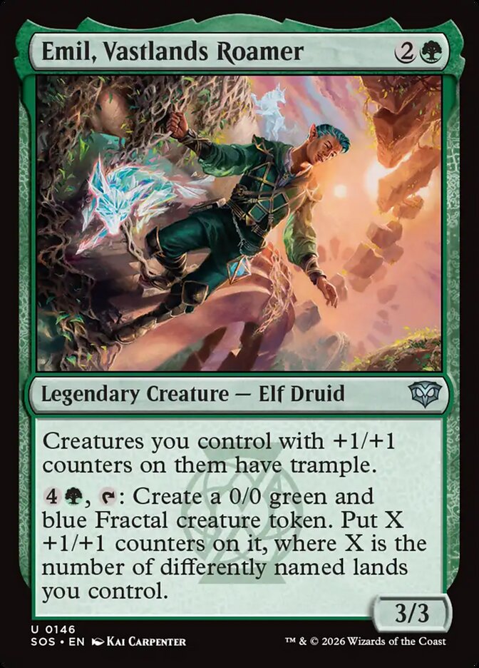 Emil, Vastlands Roamer – Uncommon Magic: The Gathering card from Secrets of Strixhaven (#146)