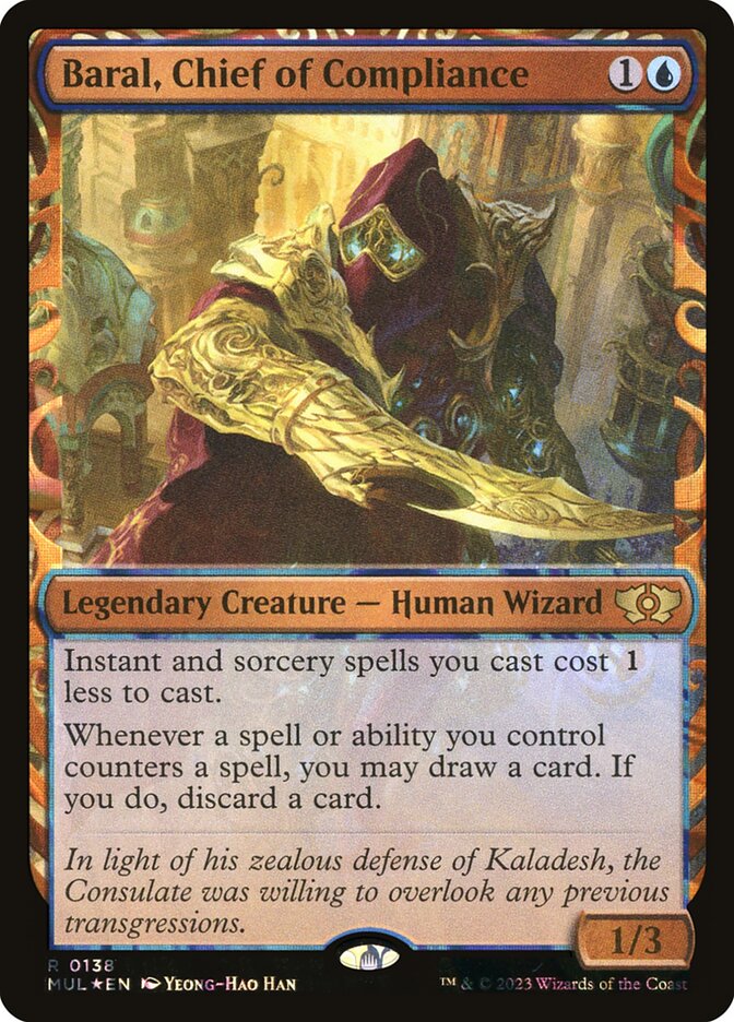 Baral, Chief of Compliance – Rare Magic: The Gathering card from Multiverse Legends (#138)