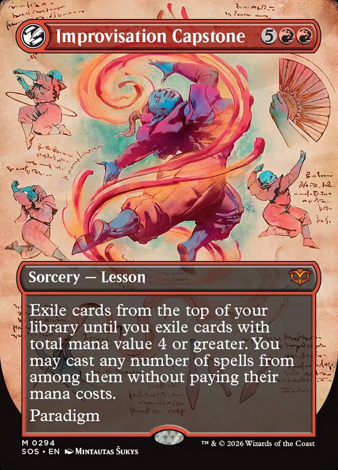 Improvisation Capstone – Mythic Magic: The Gathering card from Secrets of Strixhaven (#294)