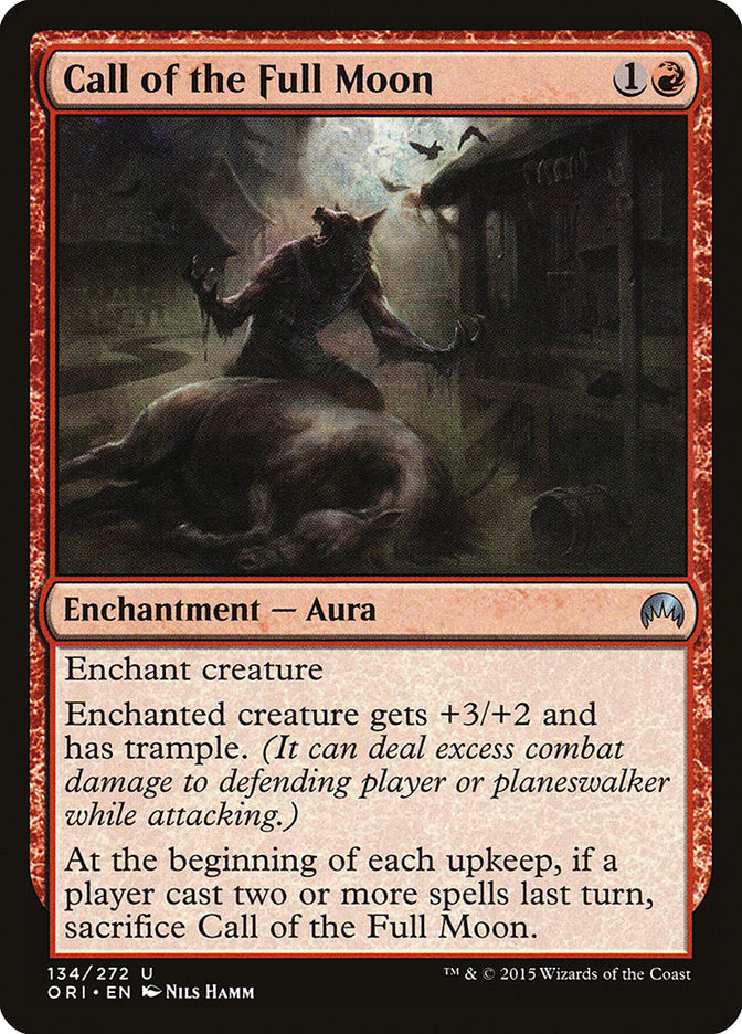 Call of the Full Moon – Uncommon Magic: The Gathering card from Magic Origins (#134)