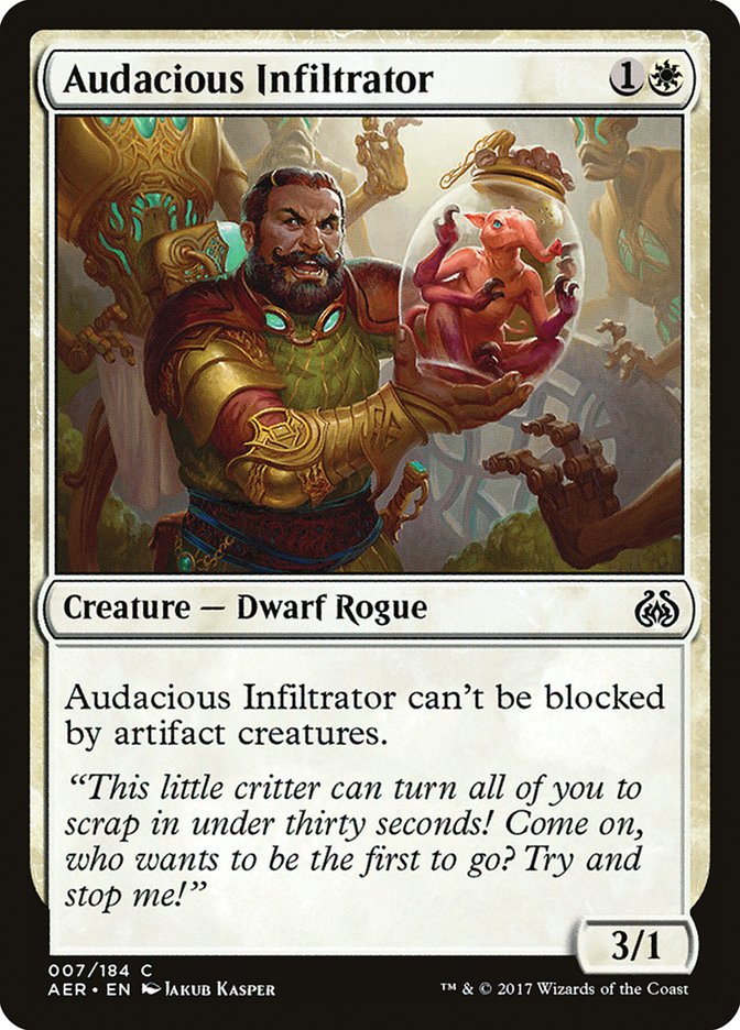 Audacious Infiltrator – Common Magic: The Gathering card from Aether Revolt (#7)