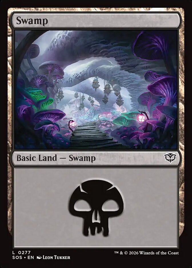 Swamp – Common Magic: The Gathering card from Secrets of Strixhaven (#277)