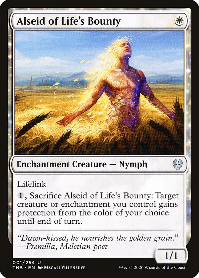 Alseid of Life's Bounty – Uncommon Magic: The Gathering card from Theros Beyond Death (#1)