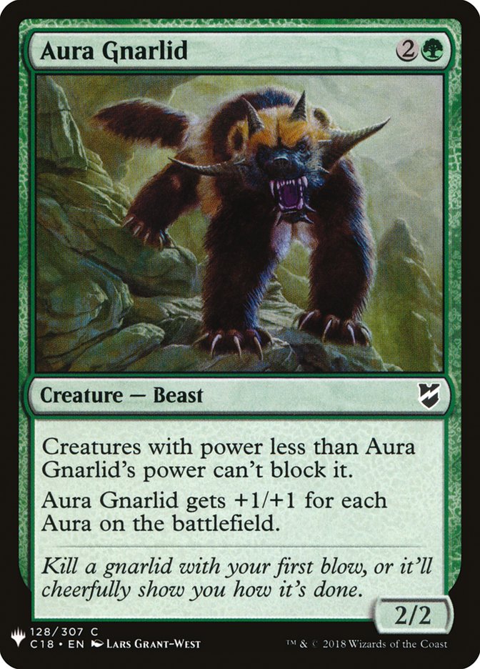 Aura Gnarlid – Common Magic: The Gathering card from The List (#C18-128)
