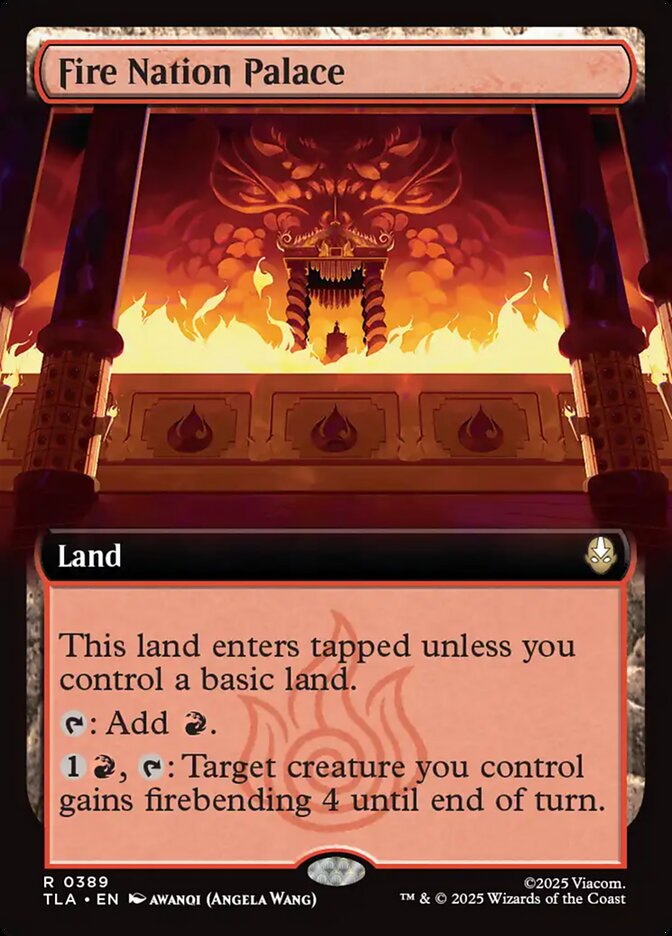 Fire Nation Palace – Rare Magic: The Gathering card from Avatar: The Last Airbender (#389)
