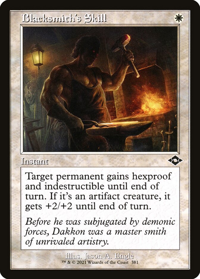 Blacksmith's Skill – Common Magic: The Gathering card from Modern Horizons 2 (#381)
