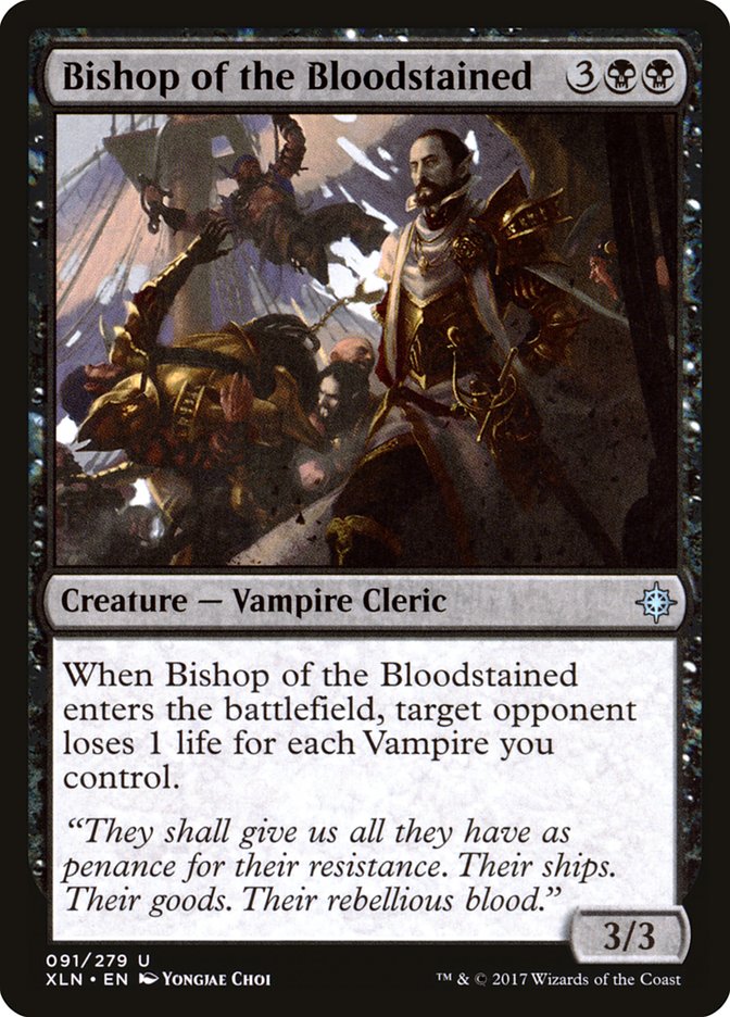 Bishop of the Bloodstained – Uncommon Magic: The Gathering card from Ixalan (#91)