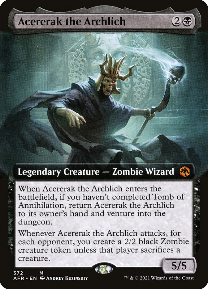 Acererak the Archlich – Mythic Magic: The Gathering card from Adventures in the Forgotten Realms (#372)