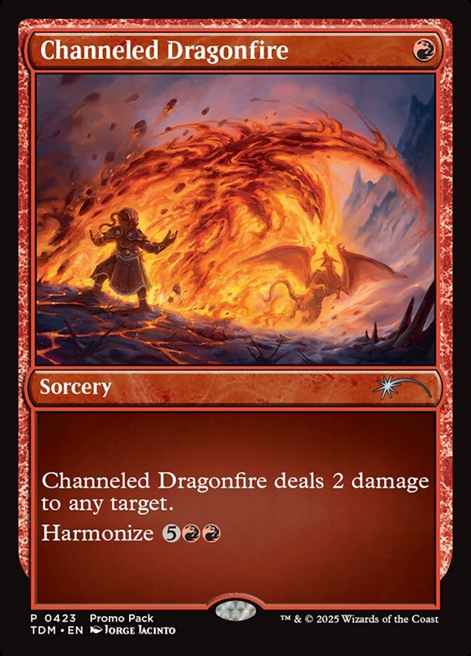 Channeled Dragonfire – Uncommon Magic: The Gathering card from Tarkir: Dragonstorm (#423)