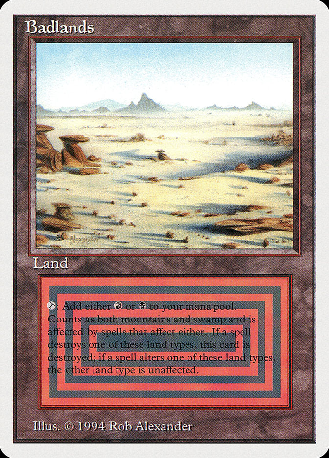Badlands – Rare Magic: The Gathering card from Summer Magic / Edgar (#282)