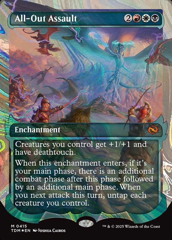 All-Out Assault – Mythic Magic: The Gathering card from Tarkir: Dragonstorm (#415)