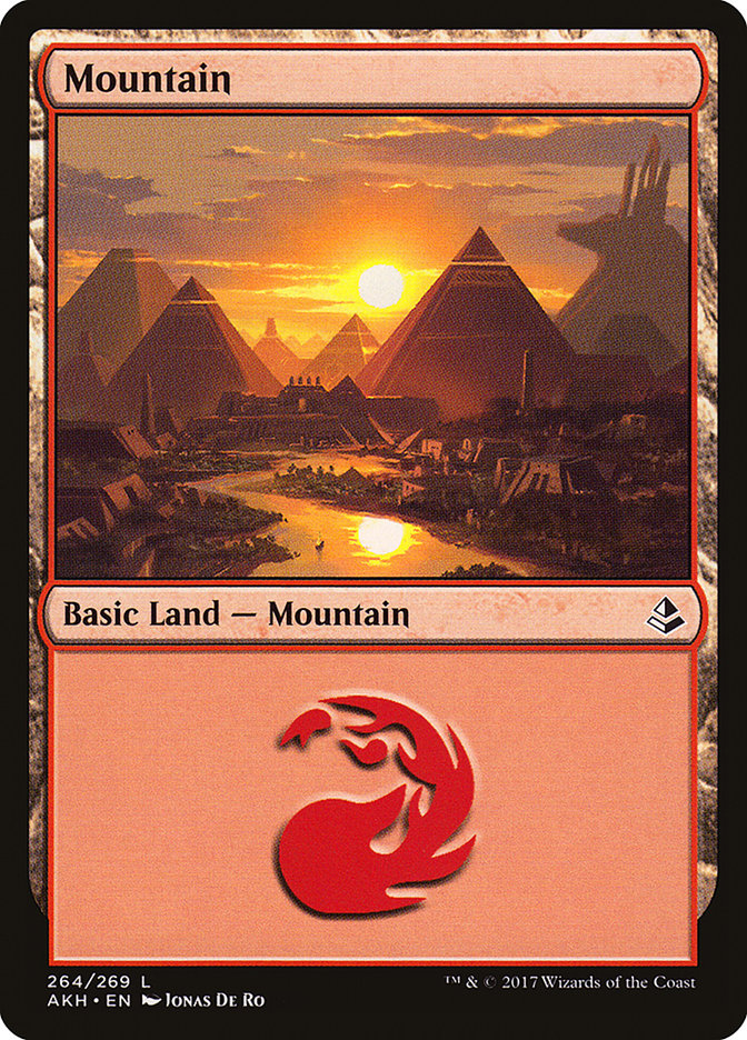 Mountain – Common Magic: The Gathering card from Amonkhet (#264)