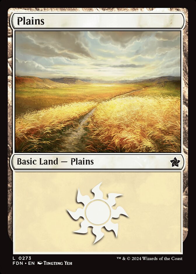 Plains – Common Magic: The Gathering card from Foundations (#273)