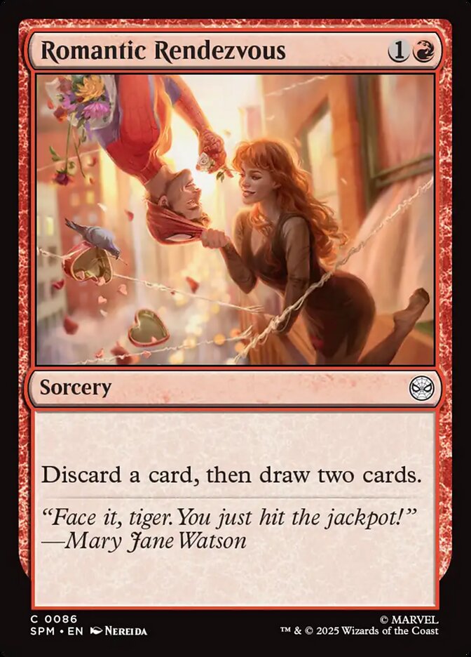 Romantic Rendezvous – Common Magic: The Gathering card from Marvel's Spider-Man (#86)