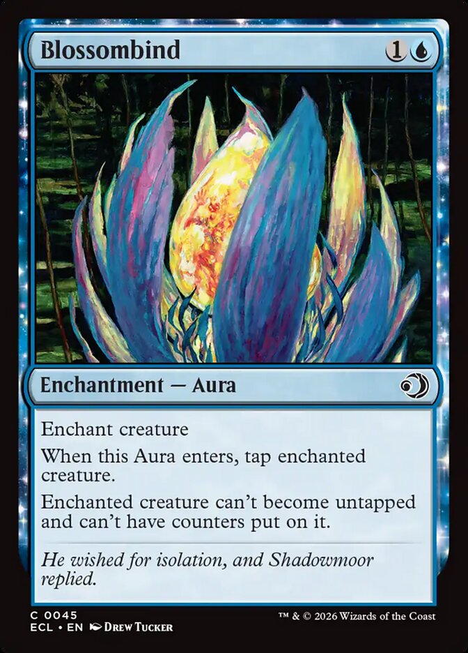 Blossombind – Common Magic: The Gathering card from Lorwyn Eclipsed (#45)