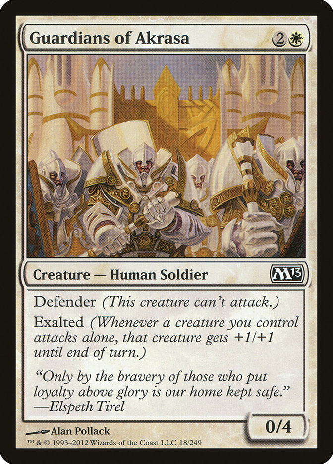 Guardians of Akrasa – Common Magic: The Gathering card from Magic 2013 (#18)