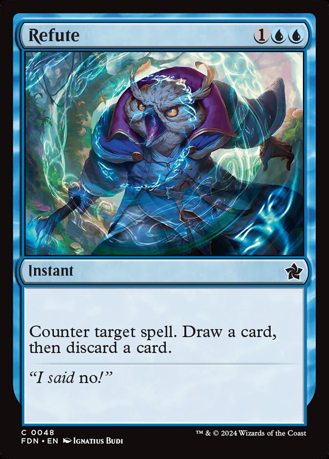 Refute – Common Magic: The Gathering card from Foundations (#48)