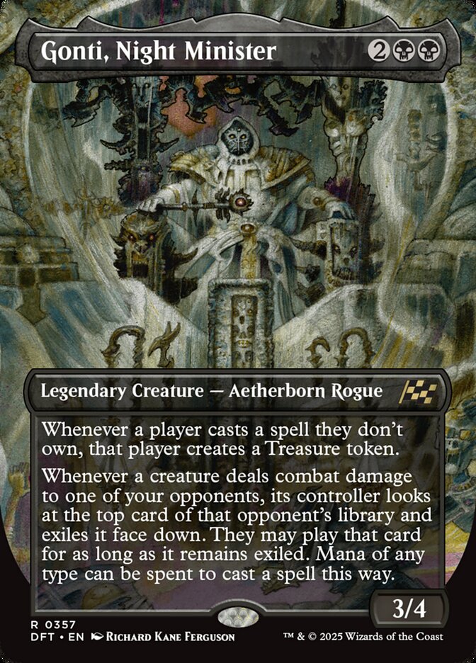 Gonti, Night Minister – Rare Magic: The Gathering card from Aetherdrift (#357)