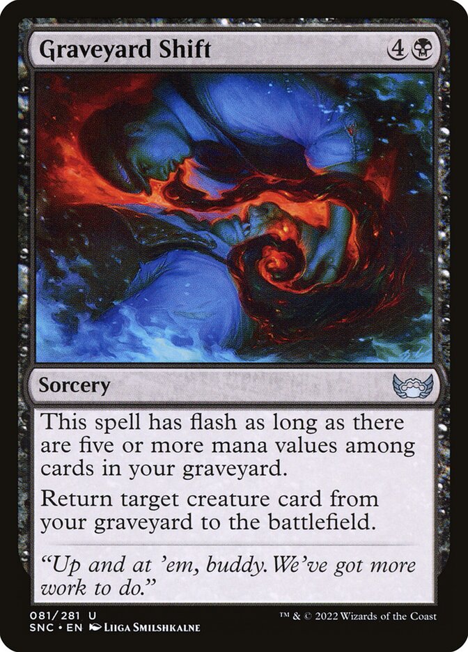 Graveyard Shift – Uncommon Magic: The Gathering card from Streets of New Capenna (#81)