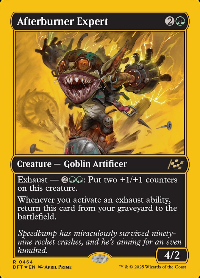 Afterburner Expert – Rare Magic: The Gathering card from Aetherdrift (#464)