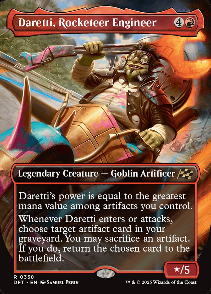 Daretti, Rocketeer Engineer – Rare Magic: The Gathering card from Aetherdrift (#358)