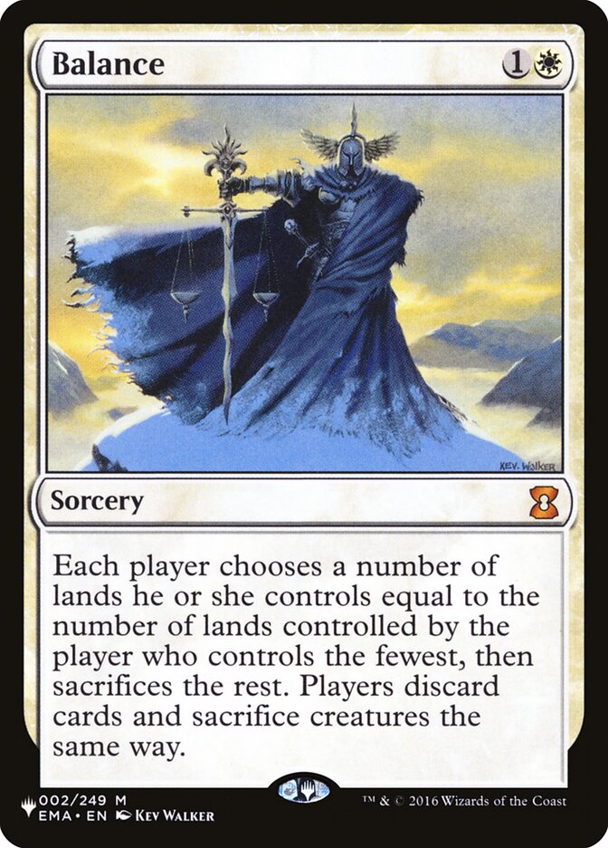 Balance – Mythic Magic: The Gathering card from The List (#EMA-2)