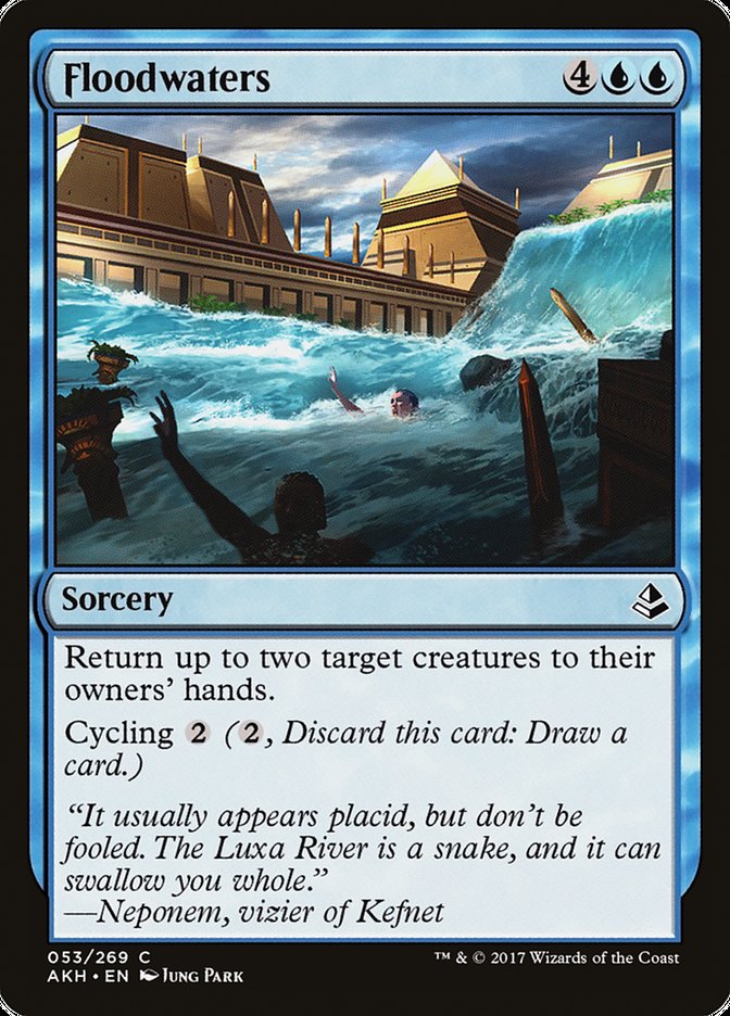 Floodwaters – Common Magic: The Gathering card from Amonkhet (#53)
