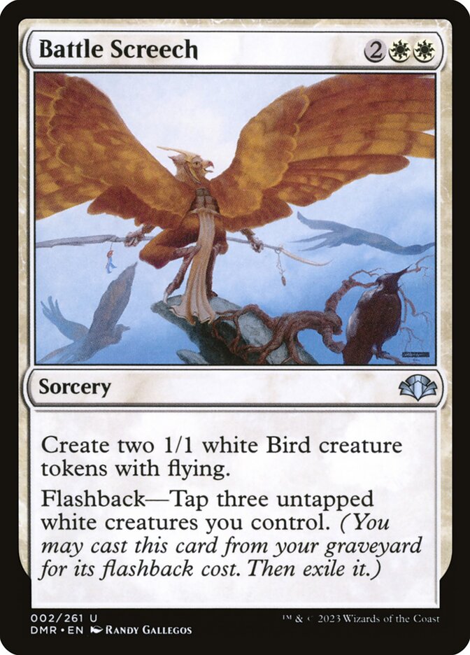 Battle Screech – Uncommon Magic: The Gathering card from Dominaria Remastered (#2)