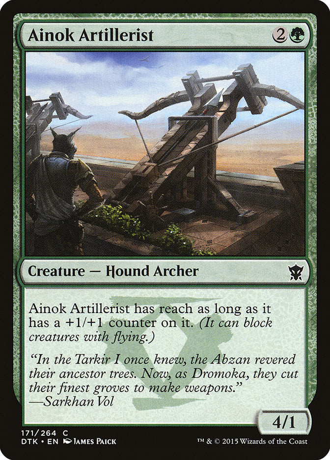 Ainok Artillerist – Common Magic: The Gathering card from Dragons of Tarkir (#171)