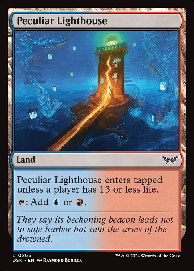Peculiar Lighthouse – Common Magic: The Gathering card from Duskmourn: House of Horror (#265)