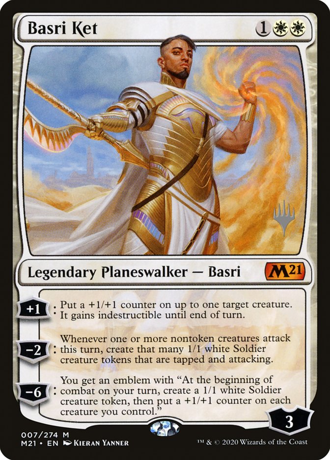 Basri Ket – Mythic Magic: The Gathering card from Core Set 2021 Promos (#7p)
