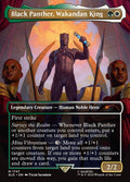 Black Panther, Wakandan King – Mythic Magic: The Gathering card from Secret Lair Drop (#1747)