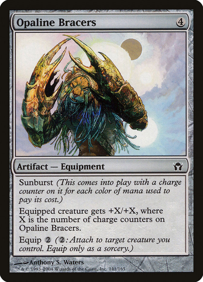 Opaline Bracers – Common Magic: The Gathering card from Fifth Dawn (#141)
