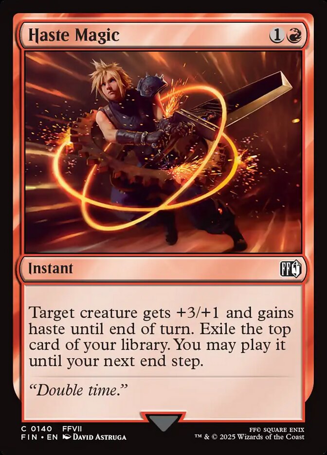 Haste Magic – Common Magic: The Gathering card from Final Fantasy (#140)