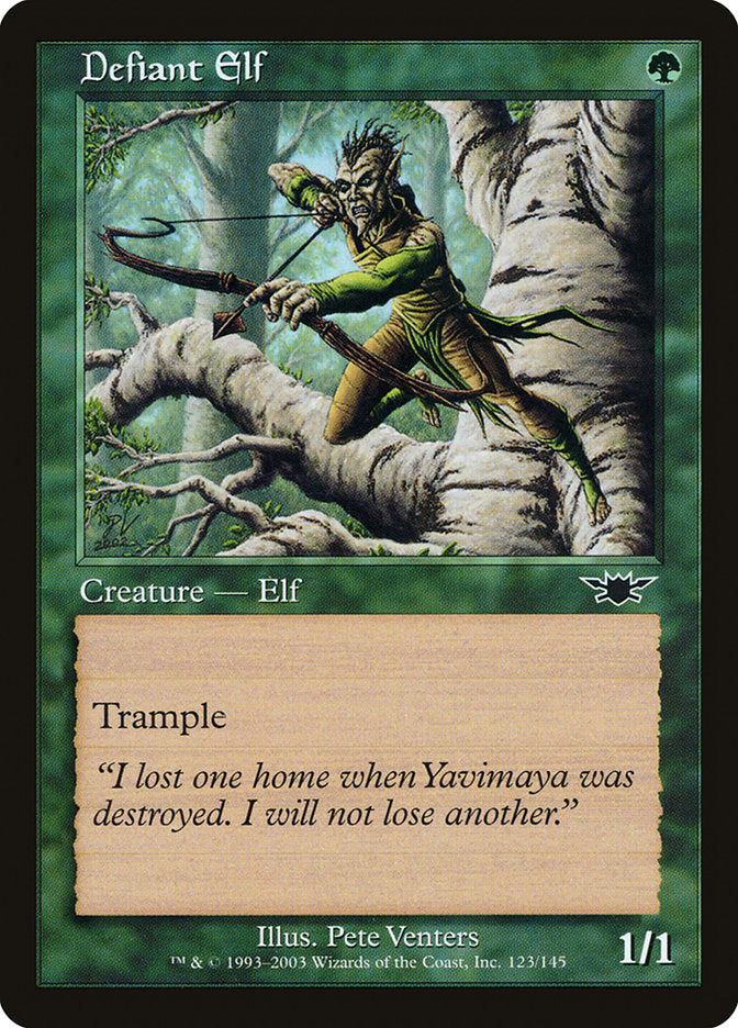 Defiant Elf – Common Magic: The Gathering card from Legions (#123)