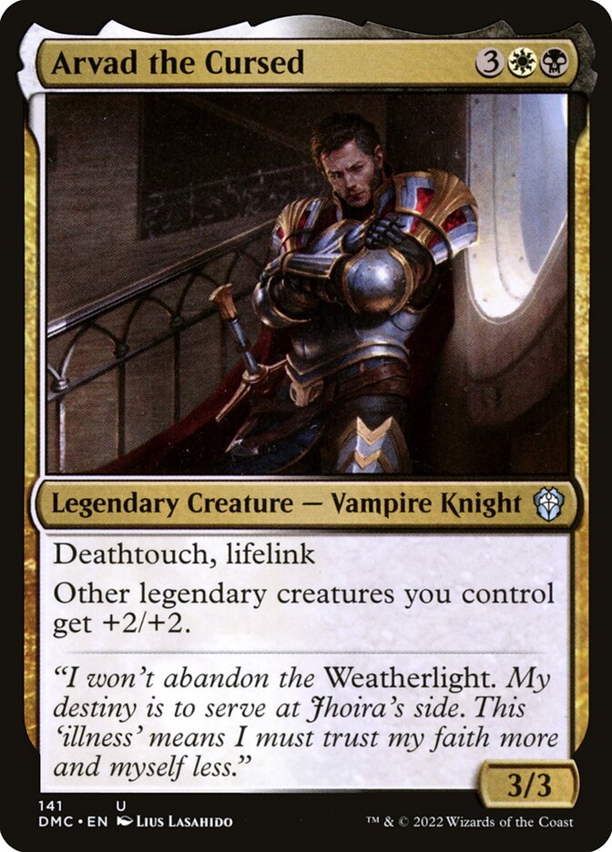 Arvad the Cursed – Uncommon Magic: The Gathering card from Dominaria United Commander (#141)