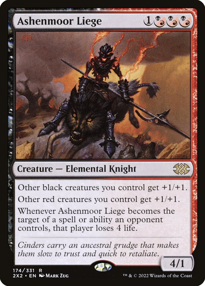 Ashenmoor Liege – Rare Magic: The Gathering card from Double Masters 2022 (#174)