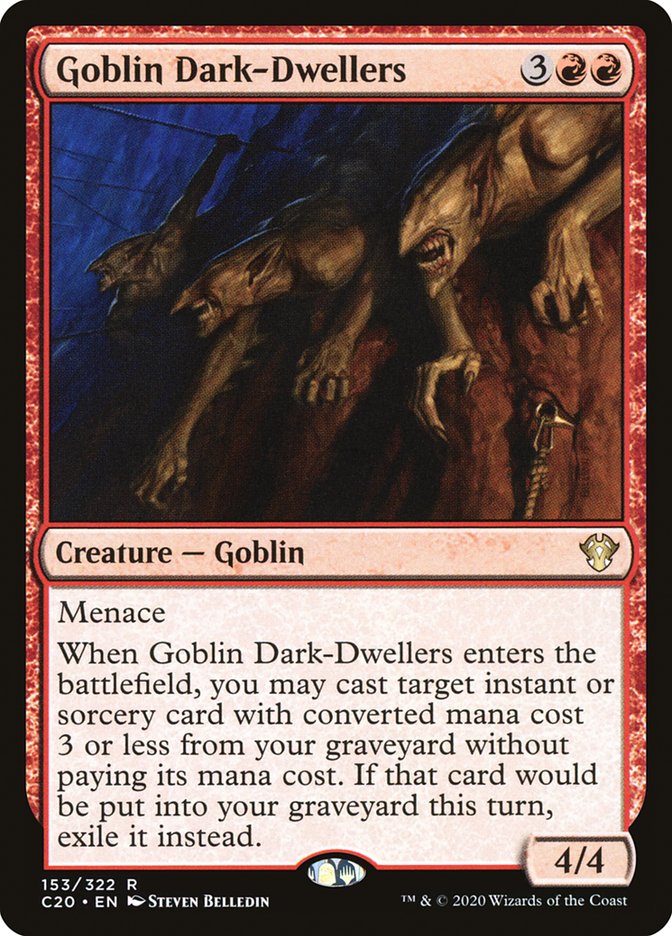 Goblin Dark-Dwellers – Rare Magic: The Gathering card from Commander 2020 (#153)