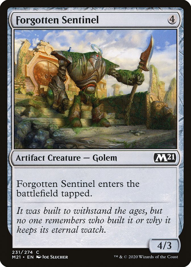 Forgotten Sentinel – Common Magic: The Gathering card from Core Set 2021 (#231)